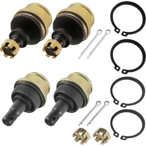 Caltric 4 Upper/Lower A-arm Knuckle Ball Joint Compatible With Honda TRX420 Rancher 420 2007-2014