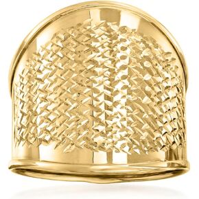 Ross-Simons Italian 14kt Yellow Gold Wide Ring