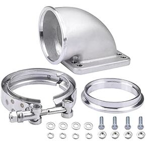 SPELAB 3.0 "V-Band Turbo Turbo Elbow Adapter 304 Stainless Steel for T3 T4 Flange Turbocharge (1)