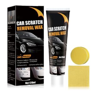 2PC Scratch Remover for Vehicles, 2025 Upgrade Car Scratch Remover Kit with Wipe Sponge Car Paint Scratch Repair Polishing Wax for Deep Scratches