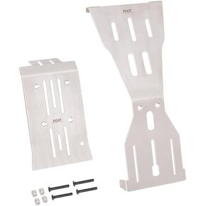 KYX Racing Stainless Steel Chassis Guard Skid Plate Guard Upgrades Parts Accessories for 1/10 RC Car ARRMA Fury Mega