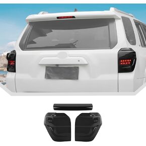 JeCar Smoked Tail Light Cover 3rd Third Brake Light Cover Trim Guards for 2014-2023 Toyota 4Runner
