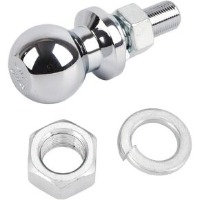 Steel & Chrome Hitch Ball， Hitch Ball Kit，1‑7/8in Diameter Chrome Hex Nut Hitch Ball for ATV UTV Lawn Tractor 5/8x1‑3/4in 2000 LBS ATV/UTV Spare Parts