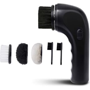 Electric Shoe Cleaner Brush, Electric Shoe Polisher Brush Shoe Shiner Dust Cleaner Portable USB Leather Cleaner Care Kit for Leather Shoes Sneaker