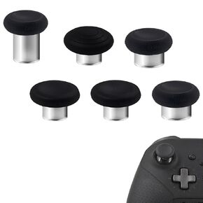 مجموعة أعواد التحكم المغناطيسية 6 في 1 لوحدة تحكم Xbox Elite Series 2، قطع غيار عصا التحكم لوحدة التحكم Elite Series 2، Elite Series 2 Core (أسود)