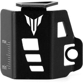Rear Brake Fluid Reservoir Oil Tank Cap Guard Cover Compatible With YAMAHA MT-10/09/07/03/25 2014-2022 2023 2024 | Master Cylinder Protectors MT07 MT09 MT03 MT25 MT10 Accessories (black)