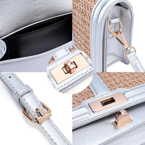 Ayliss Straw Crossbody Bags for Women Straw Purses Handbags Shoulder Clutch Purse Summer Beach Woven Bags for Vacation in Kuwait