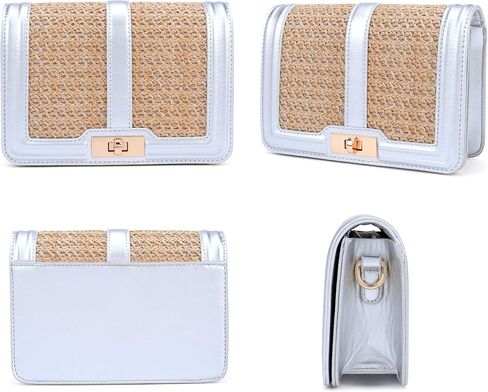 Ayliss Straw Crossbody Bags for Women Straw Purses Handbags Shoulder Clutch Purse Summer Beach Woven Bags for Vacation in Kuwait