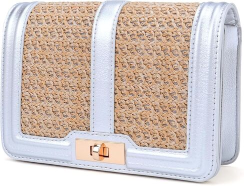 Ayliss Straw Crossbody Bags for Women Straw Purses Handbags Shoulder Clutch Purse Summer Beach Woven Bags for Vacation in Kuwait