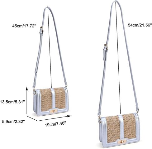 Ayliss Straw Crossbody Bags for Women Straw Purses Handbags Shoulder Clutch Purse Summer Beach Woven Bags for Vacation in Kuwait