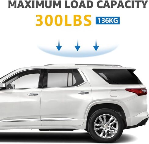 Roof Rack Cross Bars Compatible with Chevrolet Chevy Traverse 2022-2024, Adjustable Aluminum Heavy Duty 300 LBS Anti-Theft Lock Cargo Carrier Rooftop Crossbar Accessories for Bike, Snowboard, Luggage in Kuwait