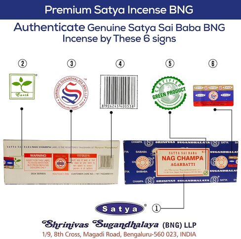 Raajsee Incense Holder Bundle with Satya Nag Champa Incense Sticks 250 gm Pack, Satya Sai Baba Nagchampa Natural Insence Sticks in Kuwait