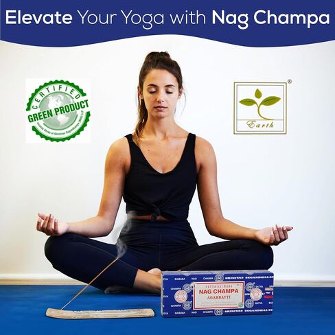 Raajsee Incense Holder Bundle with Satya Nag Champa Incense Sticks 250 gm Pack, Satya Sai Baba Nagchampa Natural Insence Sticks in Kuwait
