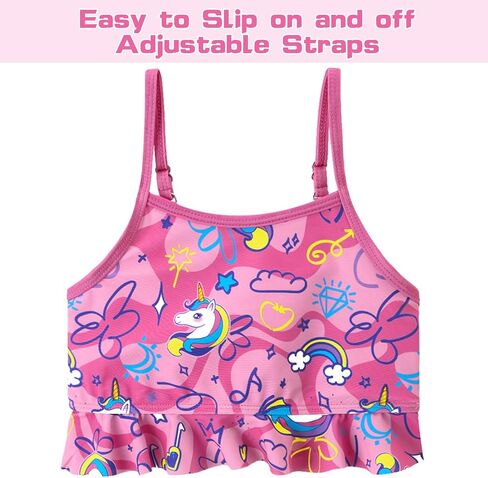Girls Tankini Swimsuit 2 Pieces Mermaid Bathing Suit Little Girls Summer Beach Rash Guard Swimwear for 3-6 Years in Kuwait