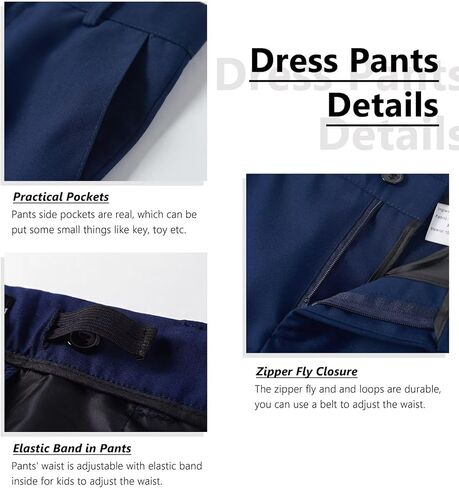 الأولاد بدلة فستان رسمية سراويل السترة بدلة مجموعة لأولاد حفلات الزفاف مع ربطة عنق قميص ربطة عنق ومربع جيب in Kuwait