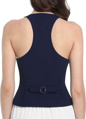 V Vocni Weistcoat سترة للنساء Racerback زر أسفل Fashiona اللباس غير الرسمي بدلة السترة in Kuwait