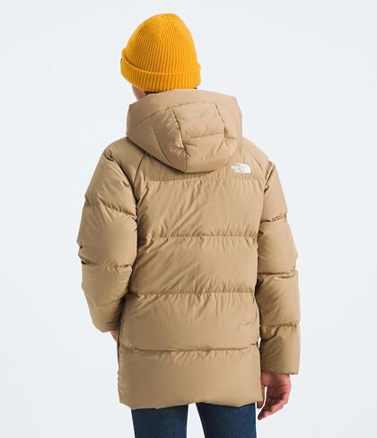 THE NORTH FACE Kids' North Down Fleece-Lined Short Parka | 600 Fill Recycled Waterfowl Down Insulated, Water Repellent in Kuwait