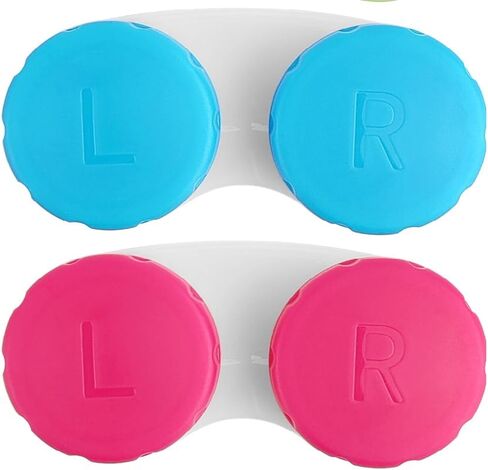 8 Pack Contact Lens Cases, Lens Holder Box Soak Storage Kit, Small Contact Cases, Lenses De Contact Box (8, Black) in Kuwait