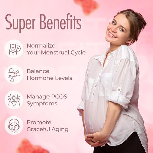 Myo-Inositol & D-Chiro Inositol Gummies with Ashwagandha | Ovulation & Mood Support, 40:1 Ratio Inositol for Hormone Balance, Sugar-Free, PCOS Support (60 Gummies) in Saudi Arabia