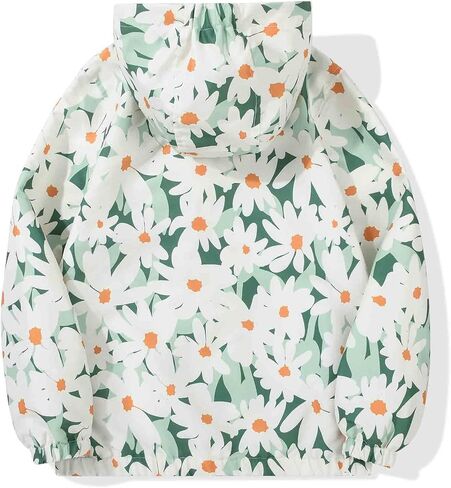 Sunday Rose Girls Girls Justbreaker Jackets Lightweight Resistant Resistant Outwear مع مقنع للأطفال in Kuwait