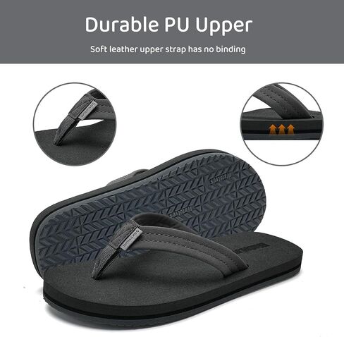 Watelves Kids Flip flops Boys Girls Sandals Youth Kid Big Summer Slip on Thong Slide Sandals for Beach Pool Shower Little/Big Kid in Kuwait