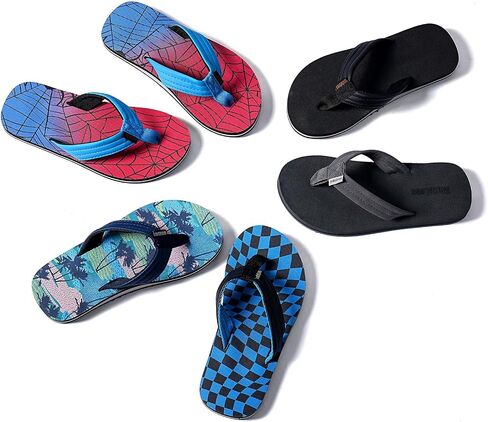 Watelves Kids Flip flops Boys Girls Sandals Youth Kid Big Summer Slip on Thong Slide Sandals for Beach Pool Shower Little/Big Kid in Kuwait