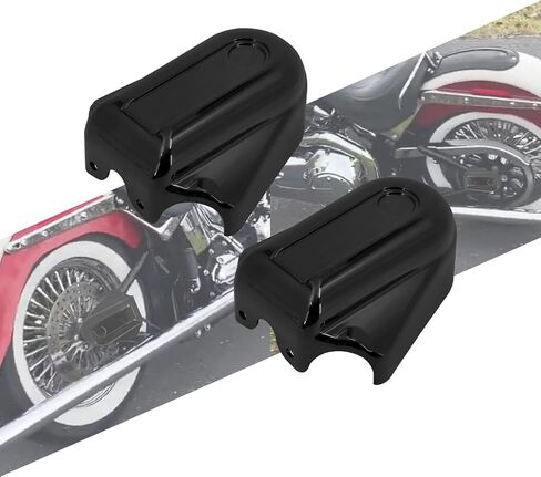HCmotorku Motorcycle Rear Axle Nut Covers Cap Fit for Harley Softail Slim FLS Deluxe FLSTN FXSTB 2008-2017 Chrome in Saudi Arabia