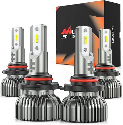 Nilight 9005 9006 LED LED KIT ، 350 ٪ أكثر إشراقًا ، ومصابيح شعاع عالية ومنخفض in Kuwait