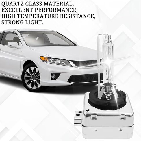 مصابيح المصابيح الأمامية D2S HID 2PCS 35W مصابيح مشرقة فائقة ، لمبة مصباح D2S D3S HID HID LIGHTS Original Lights 12V High Beam Low Plem Plubs مع قاعدة الدعامات المعدنية (D2S White) in Kuwait
