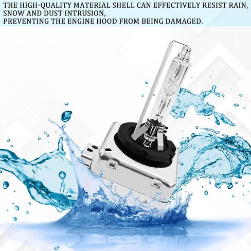 مصابيح المصابيح الأمامية D2S HID 2PCS 35W مصابيح مشرقة فائقة ، لمبة مصباح D2S D3S HID HID LIGHTS Original Lights 12V High Beam Low Plem Plubs مع قاعدة الدعامات المعدنية (D2S White) in Kuwait