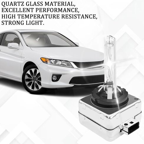 مصابيح المصابيح الأمامية D2S HID 2PCS 35W مصابيح مشرقة فائقة ، لمبة مصباح D2S D3S HID HID LIGHTS Original Lights 12V High Beam Low Plem Plubs مع قاعدة الدعامات المعدنية (D2S White) in Kuwait