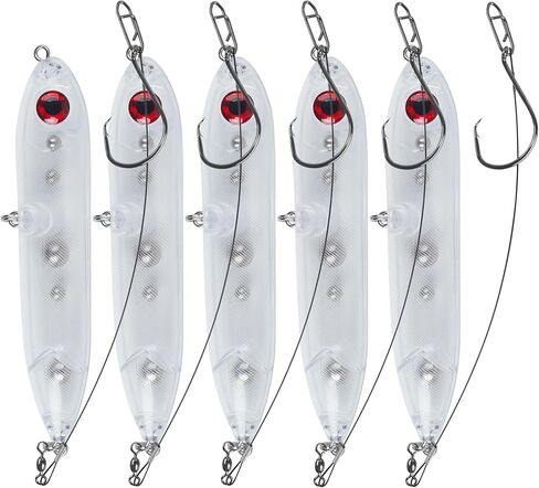 Catfish Rig Catfish Floats Santee Rig Catfish Floats Catfishing Tackle Santee Cooper Catfishing Rig Chunky Catfish Rigs for Lake River Catfish Rattling Line Float Circle Hooks for Catfish Floats 5pcs in Saudi Arabia
