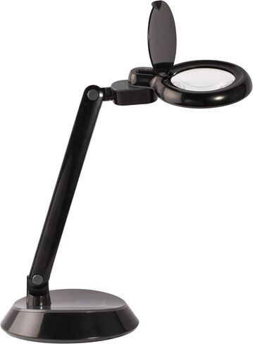 OttLite LED Space Saving Magnifier Desk Lamp – Optical Grade Magnification, Adjustable Arm, Pivoting Head, Portable to Travel, for Crafting & Needlework in Kuwait