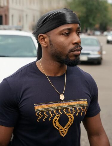 Premium Durag Pack for Men, Silky Doo Rag for 360 540 720 Waves in Kuwait