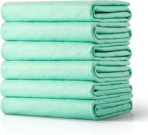 VEVOR Washable Underpads, 34 x 36-inch Reusable Bed Pads, Super Absorbent & Fast Drying Incontinence Bedwetting Pad for Bed Sofa and Mattress, Protective Pee Pads for Pet Adult Kid Elderly (6-Pack) in Saudi Arabia