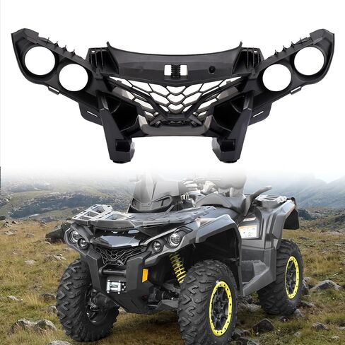 HAKA TOUGH Front Fascia for Can-Am Outlander, Combination Front Brush Guard Bumper Facia for Can Am Outlander 570 650 800 850 1000 2012-2022, Replace #705012822 in Saudi Arabia