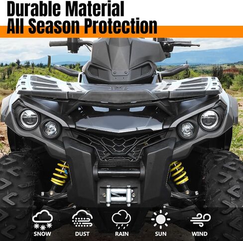 HAKA TOUGH Front Fascia for Can-Am Outlander, Combination Front Brush Guard Bumper Facia for Can Am Outlander 570 650 800 850 1000 2012-2022, Replace #705012822 in Saudi Arabia