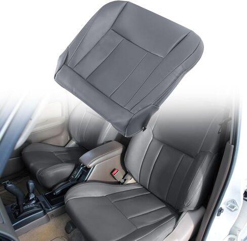 Front Driver or Passenger Side Bottom Leather Seat Cover Gray Compatible with Toyota 4Runner 1996 1997 1998 1999 2000 2001 in Kuwait