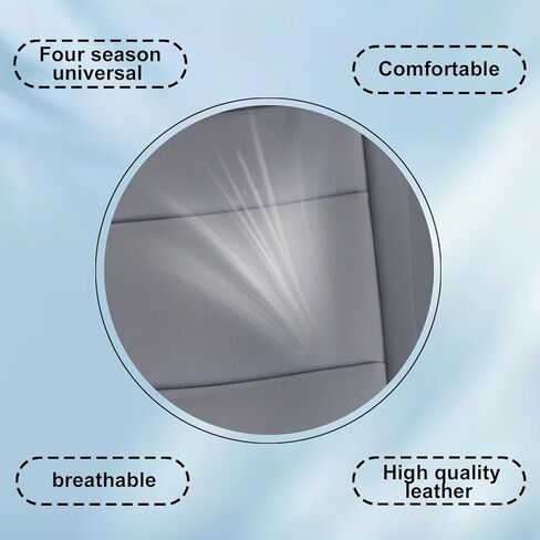 Front Driver or Passenger Side Bottom Leather Seat Cover Gray Compatible with Toyota 4Runner 1996 1997 1998 1999 2000 2001 in Kuwait