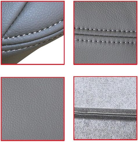 Front Driver or Passenger Side Bottom Leather Seat Cover Gray Compatible with Toyota 4Runner 1996 1997 1998 1999 2000 2001 in Kuwait
