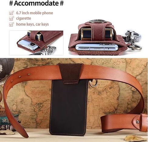 Fedora Hats for Men with Phone Bag Set - Perfect Mens Fedoras & Fashionable Fedoras for Men in Saudi Arabia