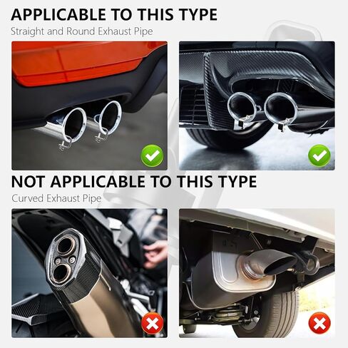 Turbo Exhaust Whistle，Exhaust Sound Enhancer，Turbo Sound Whistle Exhaust Muffler，Turbo Whistle For Car，Exhaust Whistle(XL-2PCS) (Black） in Kuwait