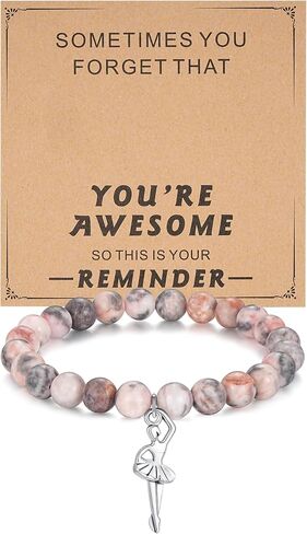 morniface Inspirational Gifts for Women，Natural Stone Bracelet for Mom Daughter Friends Sister Wife Grandma Aunt in Kuwait
