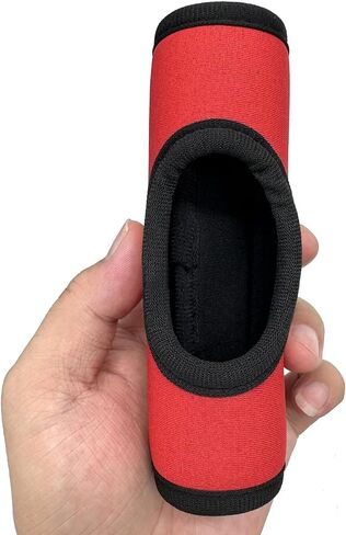 Wanty Neoprene Luggage Handle Wrap, Luggage Handle Wraps for Suitcase, Luggage Tags Identifiers with Hollow Design for Travel Accessories (3 PCS Red) in Kuwait
