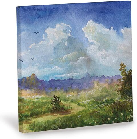 Tosnail 24 Pieces 3" x 3" Mini Canvas Panels Mini Stretched Canvas Small Canvas Boards Square Canvas for Painting, Craft in Saudi Arabia