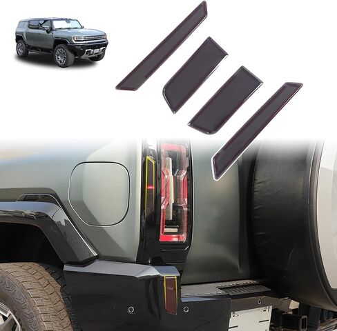 لملحقات Hummer EV ، غلاف الذيل الخلفي ، غلاف المصباح المصباح المصباح المصباح ، غطاء المصباح ، غطاء مصباح مصباح مضيّك لعام 2024 2024 Hummer EV ، غطاء مصباح الضباب الخليط المدخن (SUV/4pcs) in Saudi Arabia