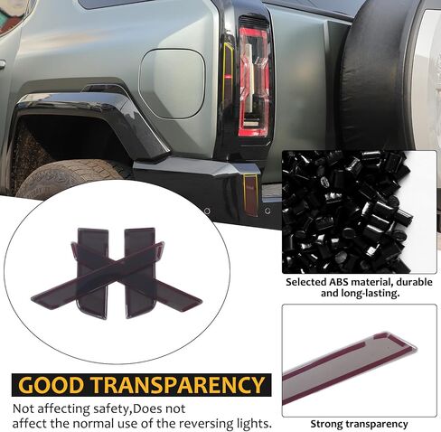 لملحقات Hummer EV ، غلاف الذيل الخلفي ، غلاف المصباح المصباح المصباح المصباح ، غطاء المصباح ، غطاء مصباح مصباح مضيّك لعام 2024 2024 Hummer EV ، غطاء مصباح الضباب الخليط المدخن (SUV/4pcs) in Saudi Arabia