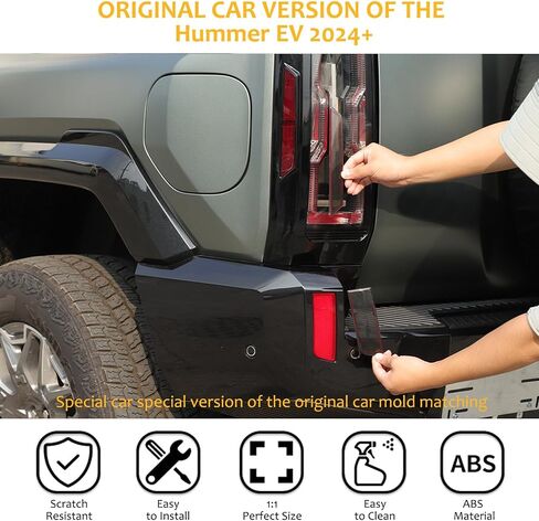لملحقات Hummer EV ، غلاف الذيل الخلفي ، غلاف المصباح المصباح المصباح المصباح ، غطاء المصباح ، غطاء مصباح مصباح مضيّك لعام 2024 2024 Hummer EV ، غطاء مصباح الضباب الخليط المدخن (SUV/4pcs) in Saudi Arabia
