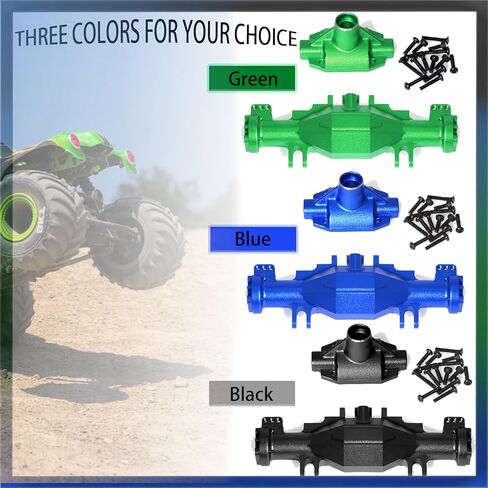 Axle Housing Set Aluminum for Losi 1/18 Mini LMT 4X4 Brushed Monster Truck，Replacement for Losi - LOS212035 Upgrade Part Axle Housing Set for Losi-LOS01026 1/18 Mini LMT Monster (Green) in Kuwait