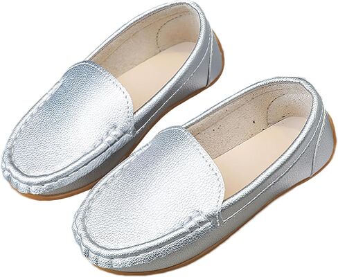 rismart Unisex Kids Slip on Loafers for Boys Girls School Casual Dress Flat Shoes in Saudi Arabia